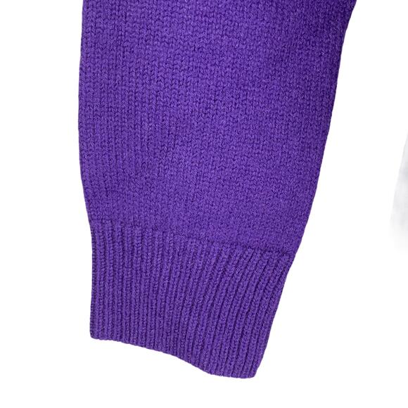J.Crew Merino Wool Sweater Purple Black XXS - Picture 6 of 9
